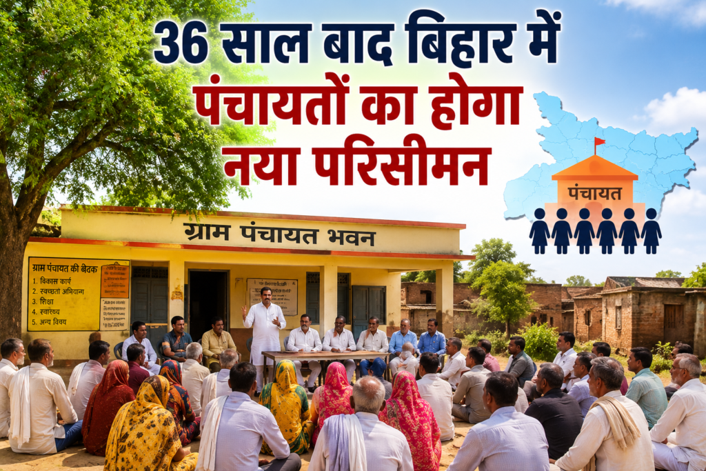 बिहार में 36 साल बाद पंचायत परिसीमन को मंजूरी